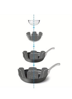 Generic Pot and Pan Protectors, Set of 9 Different Size, Pot Dividers Pads/Stacking Pan Protectors/Pan Separators Pads for Protecting and Separating Pots and Pans  - Image 5
