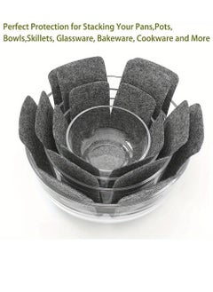 Generic Pot and Pan Protectors, Set of 9 Different Size, Pot Dividers Pads/Stacking Pan Protectors/Pan Separators Pads for Protecting and Separating Pots and Pans  - Image 1
