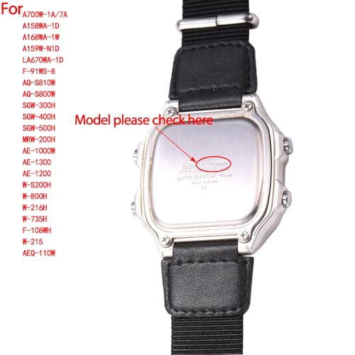 MCXGL 18mm Stainless Steel Strap Compatible with Casio A700W A158WA A168WA AE1000 Classic Bracelet Unisex Replacement Watch Band (silvery) - Image 5