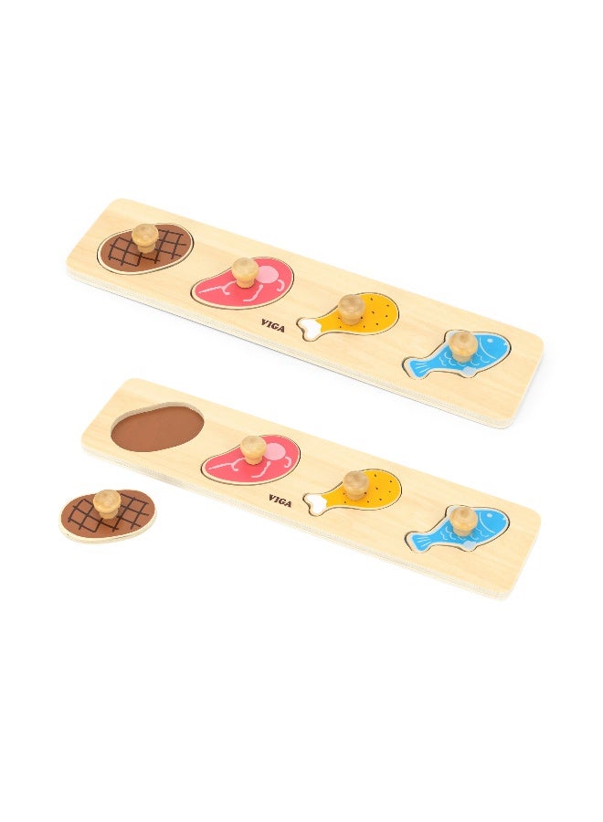 Viga Flat Puzzle - Meat & Fish - Image 1