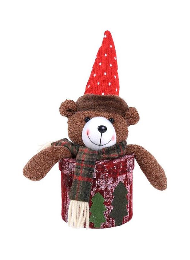 NIBEMINENT Teddy Bear Gift Box Brown/Red/White - Image 1