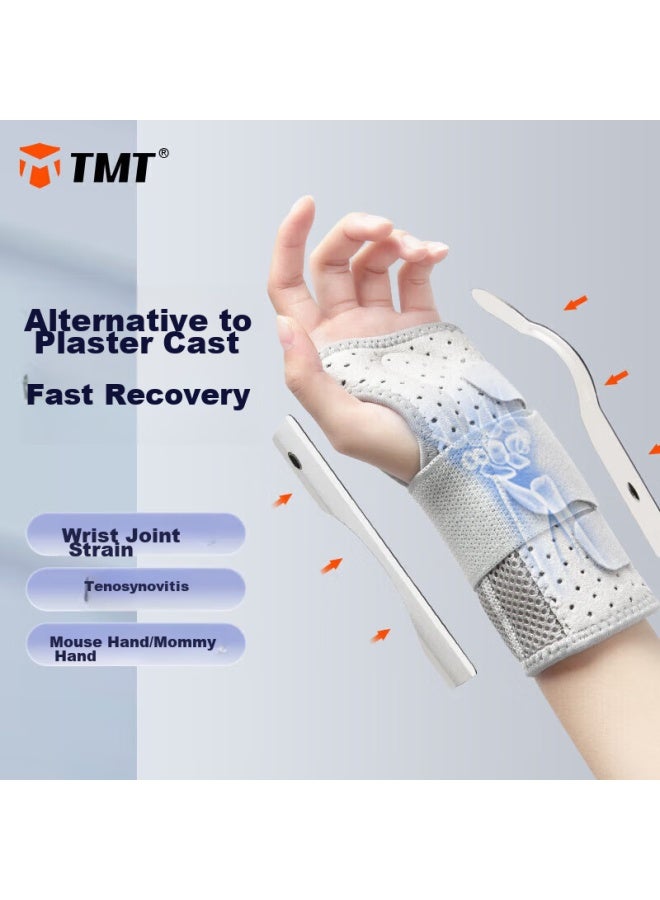 Tmt Wrist Guard, Anti-sprain, Tendonitis Brace, Wrist Joint Fixation Splint, Joint Injury Fixator, Recovery Sleeve, Left L - Image 1