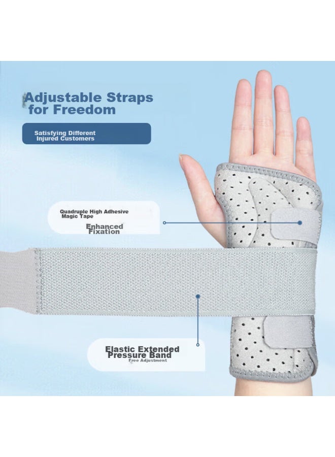 Tmt Wrist Guard, Anti-sprain, Tendonitis Brace, Wrist Joint Fixation Splint, Joint Injury Fixator, Recovery Sleeve, Left L - Image 4