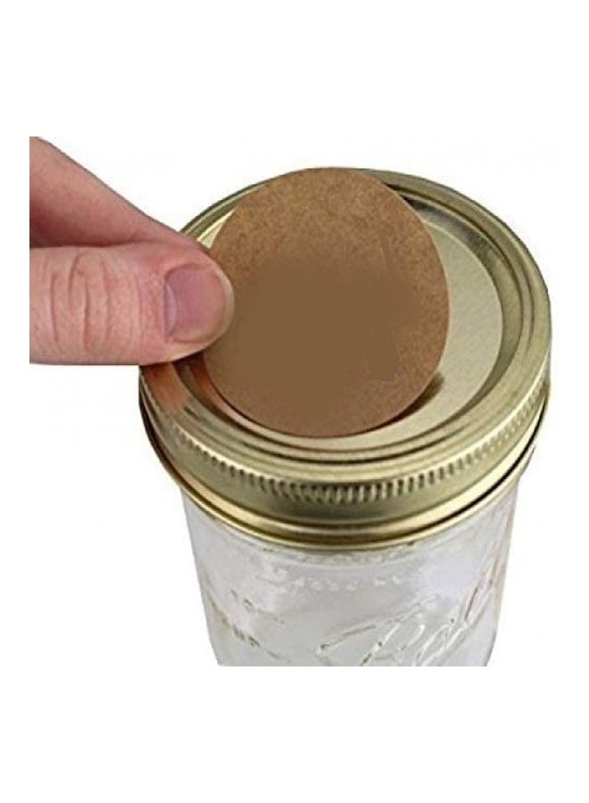 300-Piece Kraft Labels Stickers Roll Tag Brown/White - Image 3