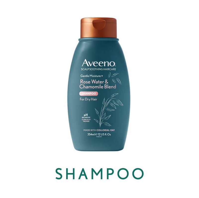 Aveeno Itchy Scalp Shampoo with Rosewater & Chamomile for Dry hair and Scalp 354ml - Image 2