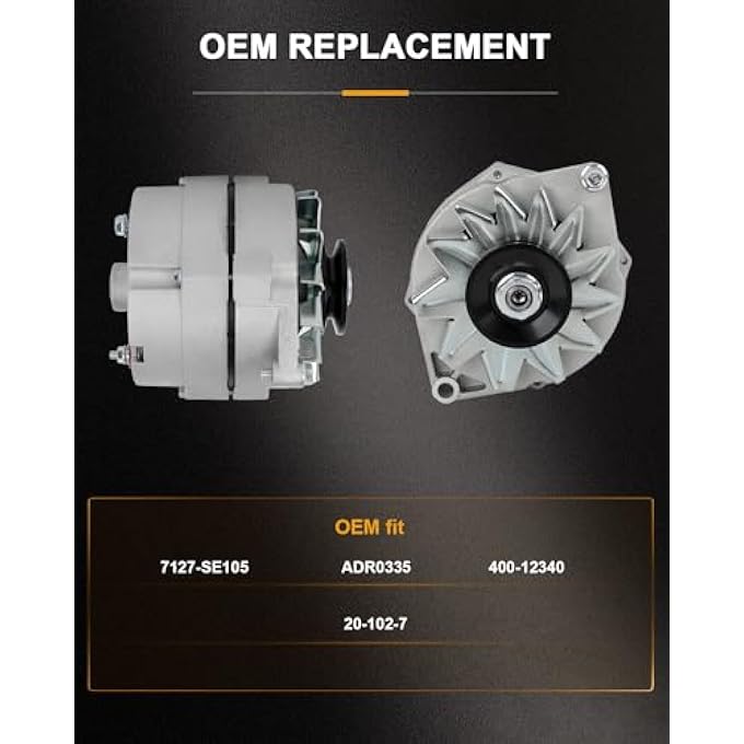 ROADFAR One Wire Alternator Replacement for 100 Amp 1 Wire 10SI Self-exciting SBC BBC GM High Output - Image 2
