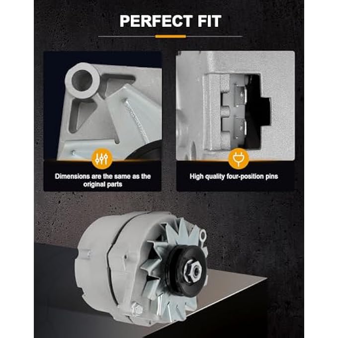 ROADFAR One Wire Alternator Replacement for 100 Amp 1 Wire 10SI Self-exciting SBC BBC GM High Output - Image 5