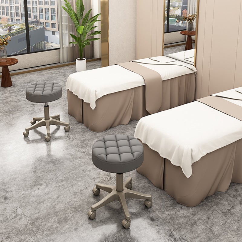 Beauty Stool Beauty Salon Pulley Rotating Lifting Round Stool Cyber Popular Simple Barber Nail Shop Round Chair Wheeled Stool - Image 4