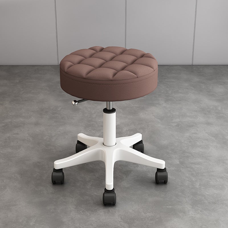Beauty Stool Beauty Salon Pulley Rotating Lifting Round Stool Cyber Popular Simple Barber Nail Shop Round Chair Wheeled Stool - Image 1