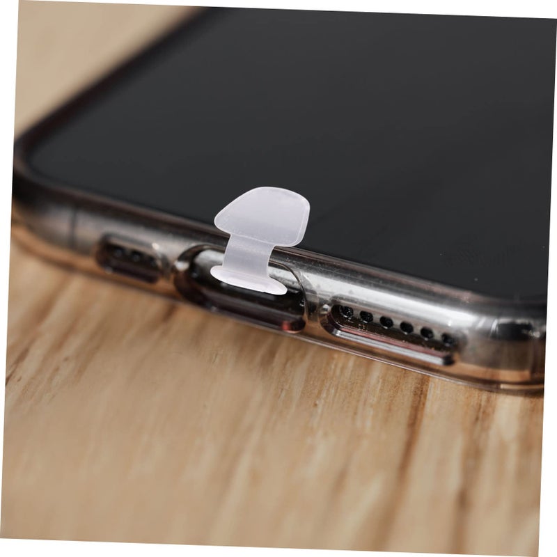 واقيات منفذ USB-C الشفافة 16 قطعة، سدادات غبار ذاتية اللصق، سهلة التركيب - Image 3