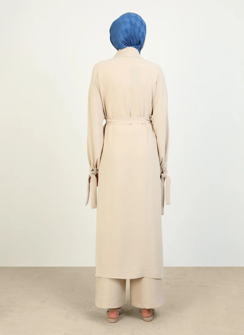 Refka by modanisa Beige - Abaya - Refka