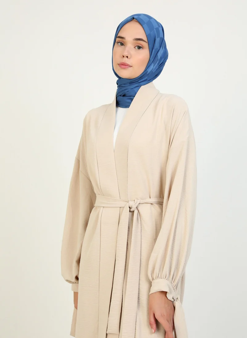 Refka by modanisa Beige - Abaya - Refka