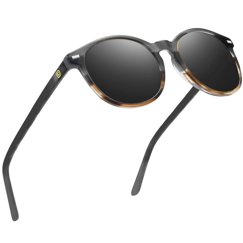 DUCO Polarized Sunglasses for Women Retro Round Women's Sunglasses Classic Vintage UV400 Shades DC1230 - Image 1