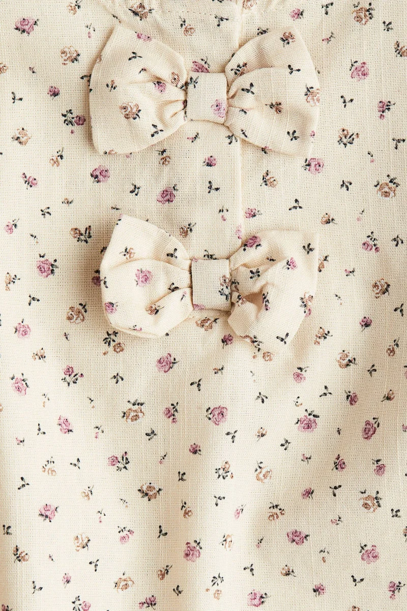 H&M Bow-detail cotton blouse