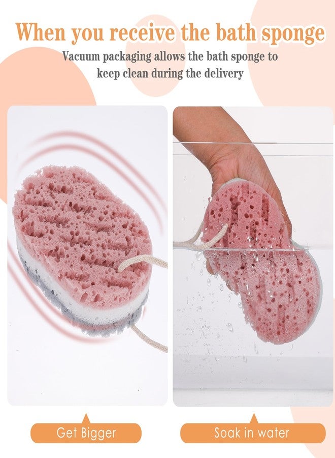 Dimeho 3PCS Bath Sponge for Women Soft Bath Sponge Gentle Sponge Loofah Body Scrubber Shower Sponge for Body Wash Bathroom Deep Cleansing Bathing Sponge Bathing Accessories - Image 4