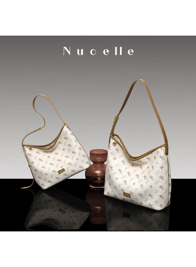 Nucelle Women's Luxury Large Capacity Bucket Crossbody Bag Vintage Monogram Hobo Bag Birthday Gift For 38th Festival - Image 1