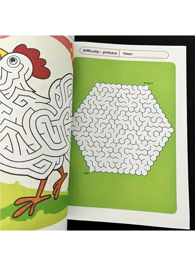 48 Page Educational Maze Book For Ages 3 To 8 Cognitive Development Concentration Training Activity Book With 48 Challenging Mazes Color Coding Timed Beginner Levels Enhances Problem Solving Skills Fine Motor Control Spatial Awareness Fun Learning Activity Book For Boys Girls Mixed Color Pages With Engaging Themes Progress Tracking Daily Or Travel Use - Image 4