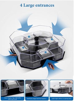 URbazaar Cockroach Trap, Efficient Roach Cockroach Trap Catcher Box Physical Capture, Reusable and Eco-Friendly Traps Spiders Ants Reusable  - Image 3