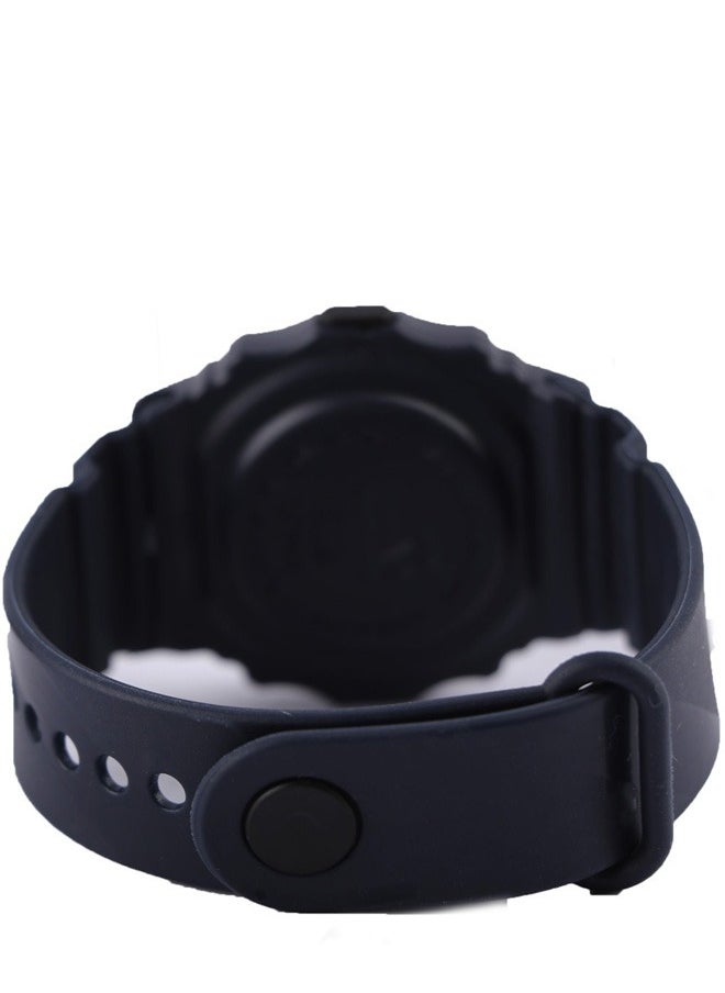 Generic - Touch digital watch - rubber strap -navy color-rubber strap - Image 1