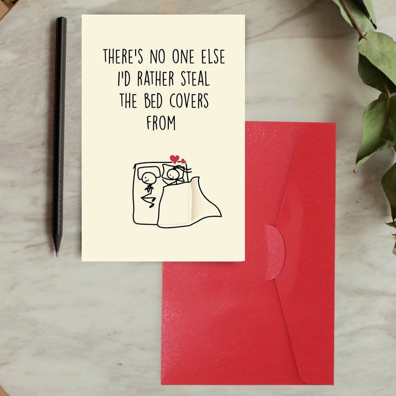Cheerin Funny Anniversary Card with Envelopes - Humorous Love Cards for Him and Her - Romantic Card for Husband, Wife, Fiance, Boyfriend and Girlfriend - Hilarious Birthday Gift 5x8 Inch - Image 3