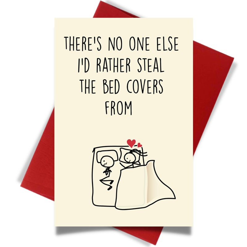 Cheerin Funny Anniversary Card with Envelopes - Humorous Love Cards for Him and Her - Romantic Card for Husband, Wife, Fiance, Boyfriend and Girlfriend - Hilarious Birthday Gift 5x8 Inch - Image 1