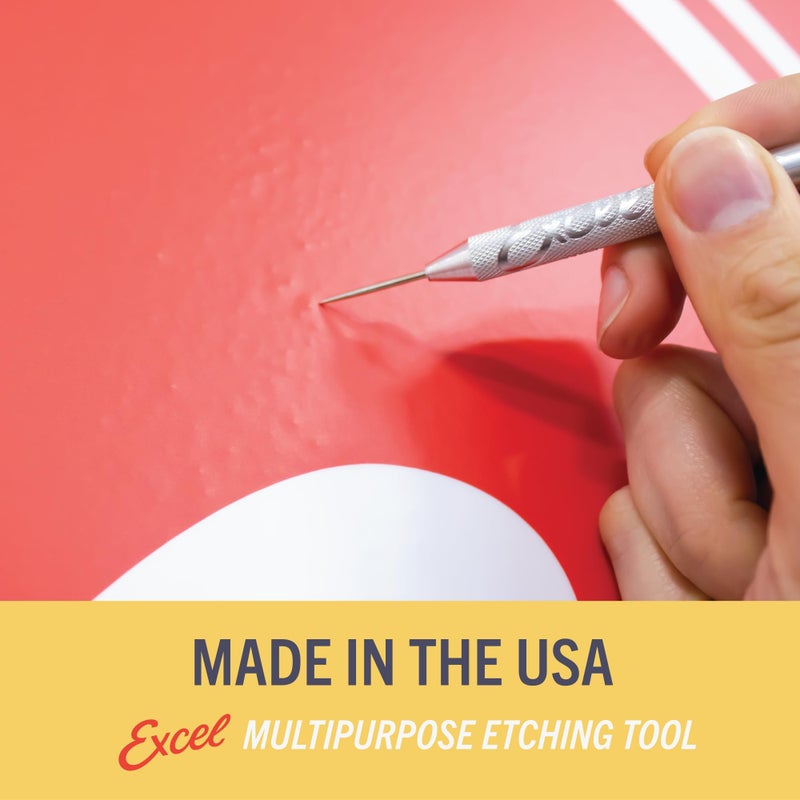 Excel Blades Scratch Awl, .060" Stainless Steel Tip Hobby Punch for Flooding, Vinyl Air Release Tool for Vinyl Crafts, Car Wrapping, Weeding, Scribe, Layout Work and Piercing Wood - Image 3