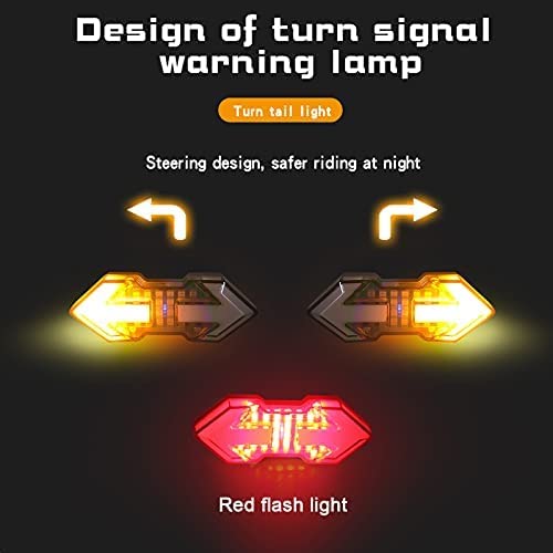 JINKEY Bike Turn Signals,Bright Bike Tail Light with Turn Signals, 120 Lumens USB Rechargeable LED Rear Bike Light, Wireless Remote Control Bike Blinkers, IPX5 Waterproof Bike Safety Light for Night - Image 5