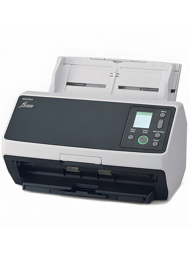 ريكو ماسح ضوئي فوجيتسو FI-8190 احترافي للمستندات - مسح مزدوج 90 ورقة/دقيقة، ملقم تلقائي 100 ورقة، يدعم الشبكة و USB 3.2 للمكاتب والشركات - Image 1