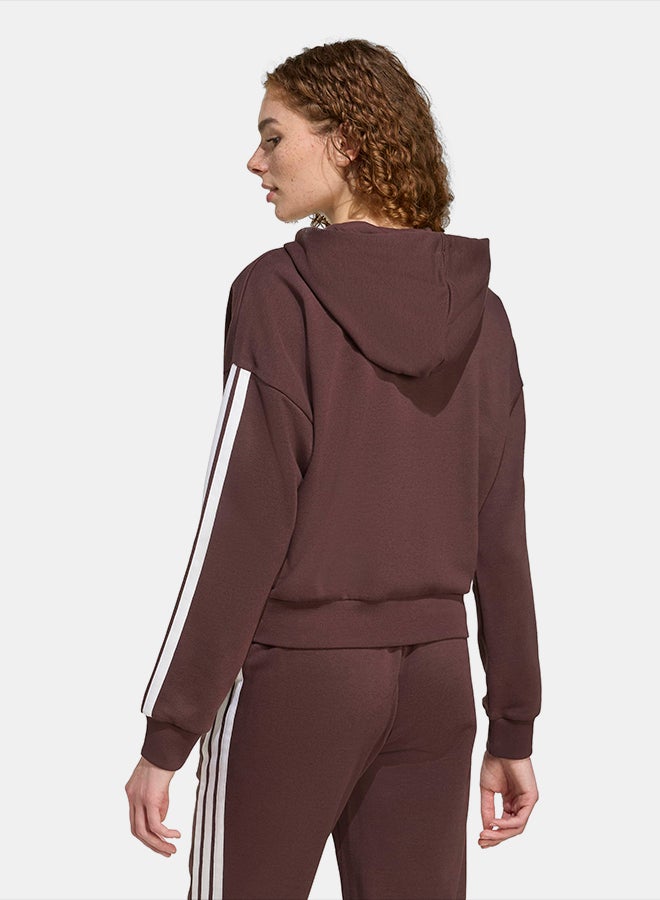 Adidas Essentials 3-Stripes French Terry Full-Zip Hoodie - Image 2