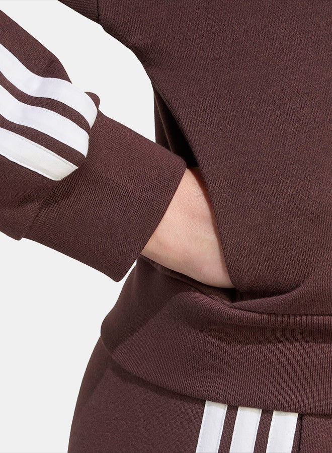 Adidas Essentials 3-Stripes French Terry Full-Zip Hoodie - Image 5