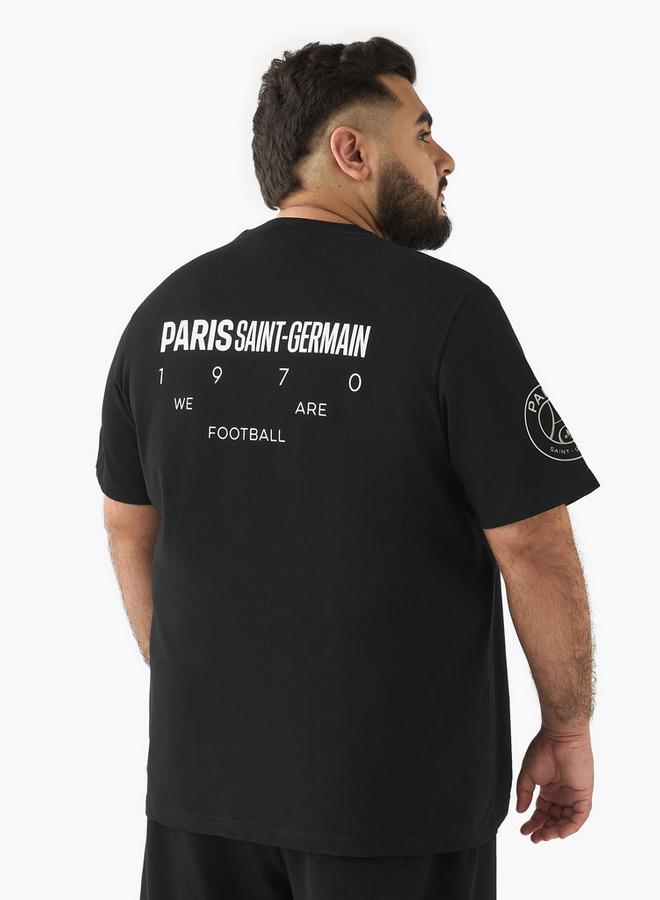 سبلاش فيڤ تيشيرت رجالي بياقة دائرية وأكمام قصيرة وطبعة باريس سان جيرمان - Image 3