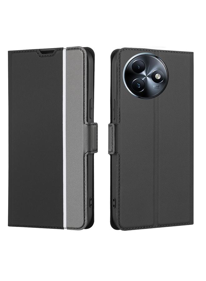 اس-توب جراب هاتف Itel S24 4G من الجلد الصناعي مع أزرار جانبية - Image 1