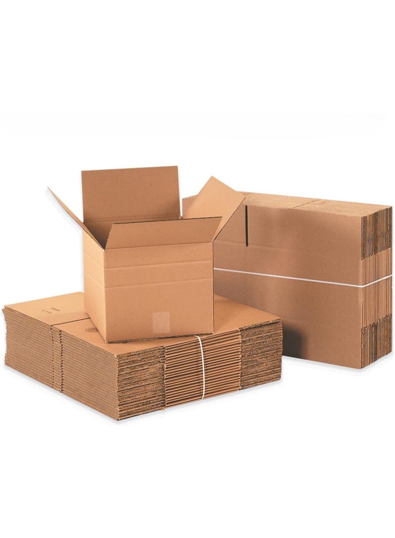 Alayjah,Large Double Wall Corrugated Moving Box + Marker Pen +5 Label Stickers,Heavy-Duty,100% Recyclable Carton Boxes for Packaging, Shipping & Storage, 30kg Capacity,1 Piece (Medium 45x45x45cm) 30100013 - Image 5