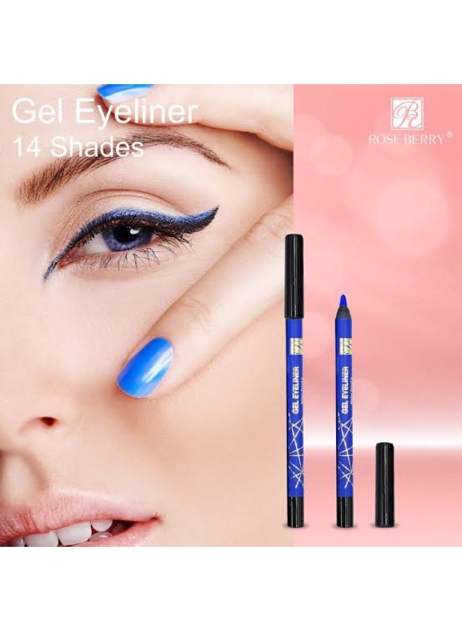 Rose Berry blue Eyeliner 110 Waterproof Long Lasting - Image 1