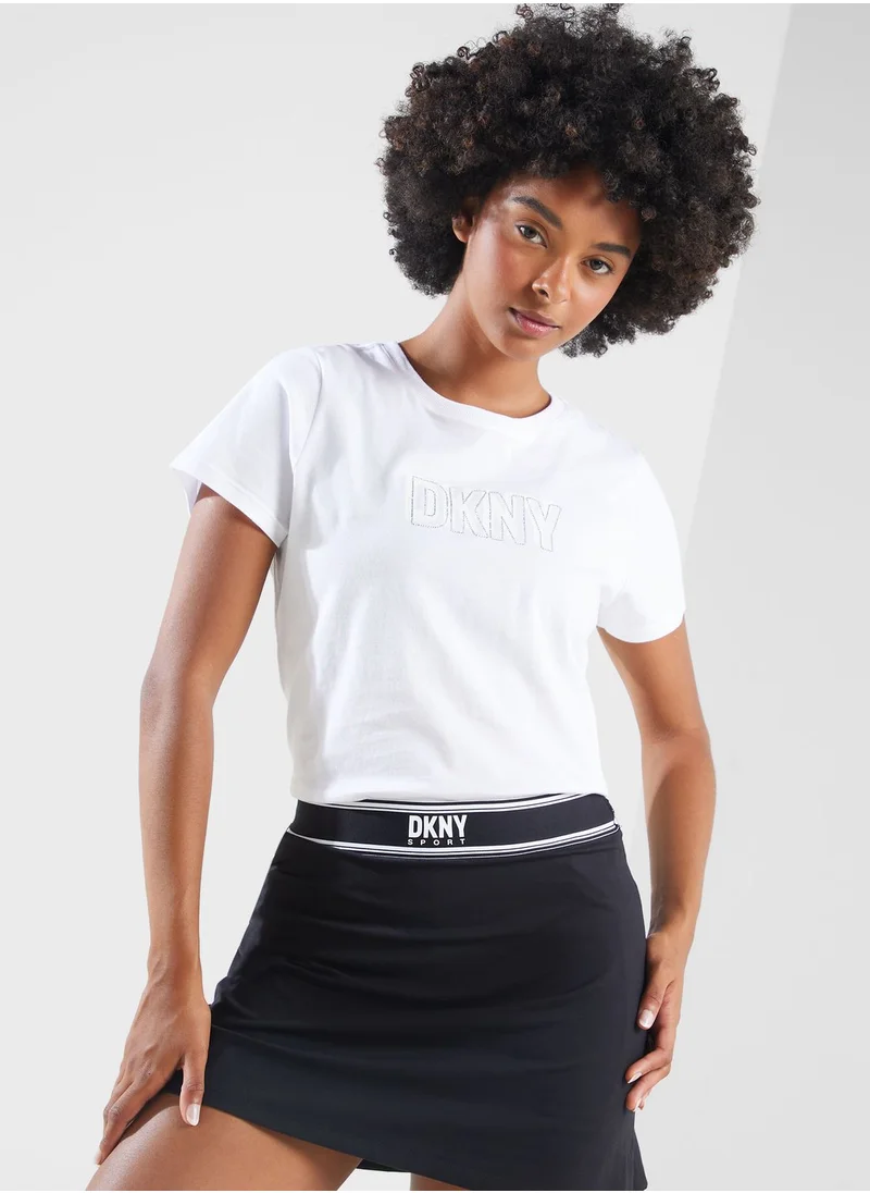 DKNY Crew Neck Logo T-Shirt