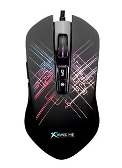 Generic XTRIKE ME GM-510 Wired Gaming Mouse 4800 DPI Optical Sensor 7 Buttons RGB Backlight Programmable-BLACK  - Image 1