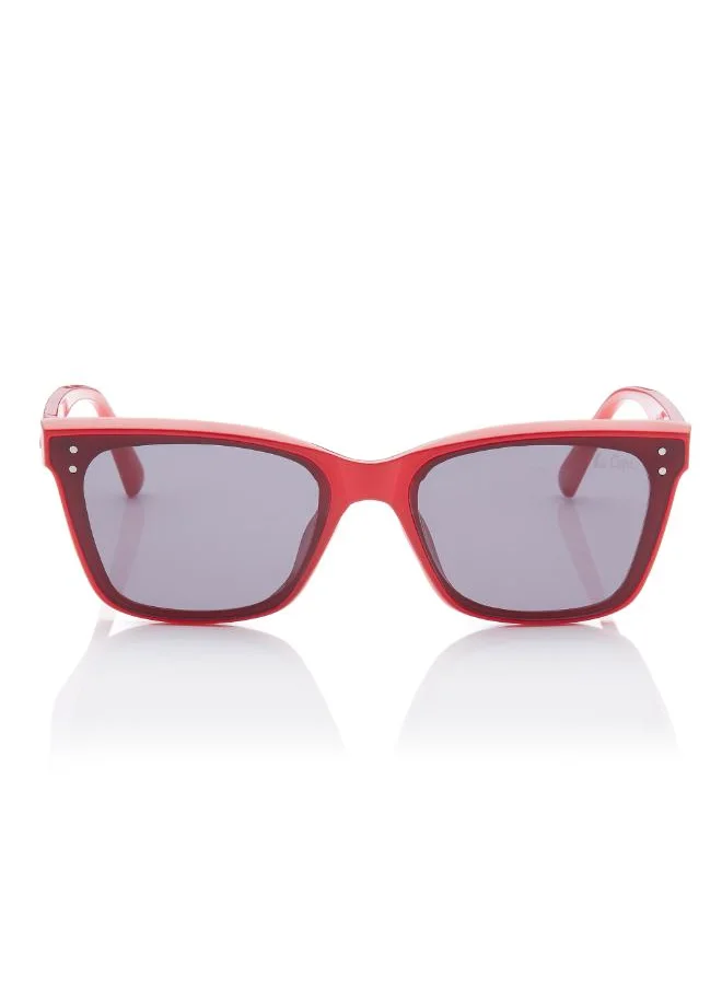 لي كوبر Pc Sunglasses Red Frame Grey Mirror Lens 62mm  - LC1208C03