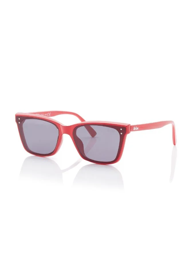 لي كوبر Pc Sunglasses Red Frame Grey Mirror Lens 62mm  - LC1208C03