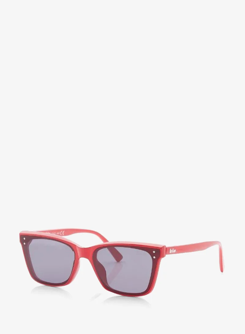 Lee Cooper Pc Sunglasses Red Frame Grey Mirror Lens 62mm  - LC1208C03