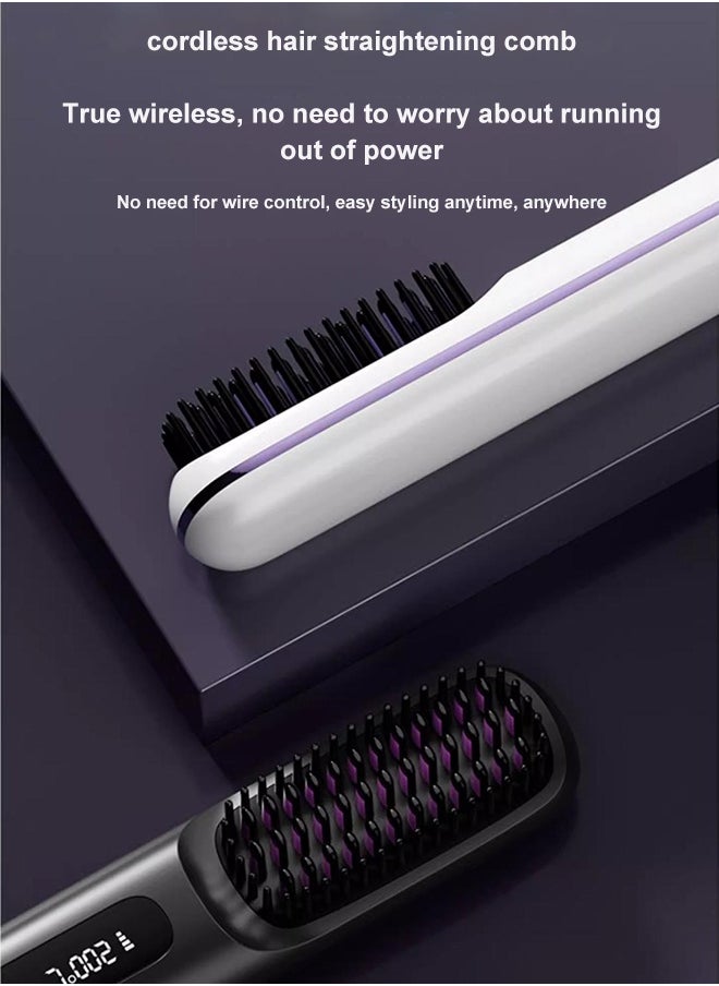 Generic - Professional Hair Dryer & Thermal Styling Comb Set - Smart LCD Display with 3 Heat Modes & Fast USB Charging - Image 1