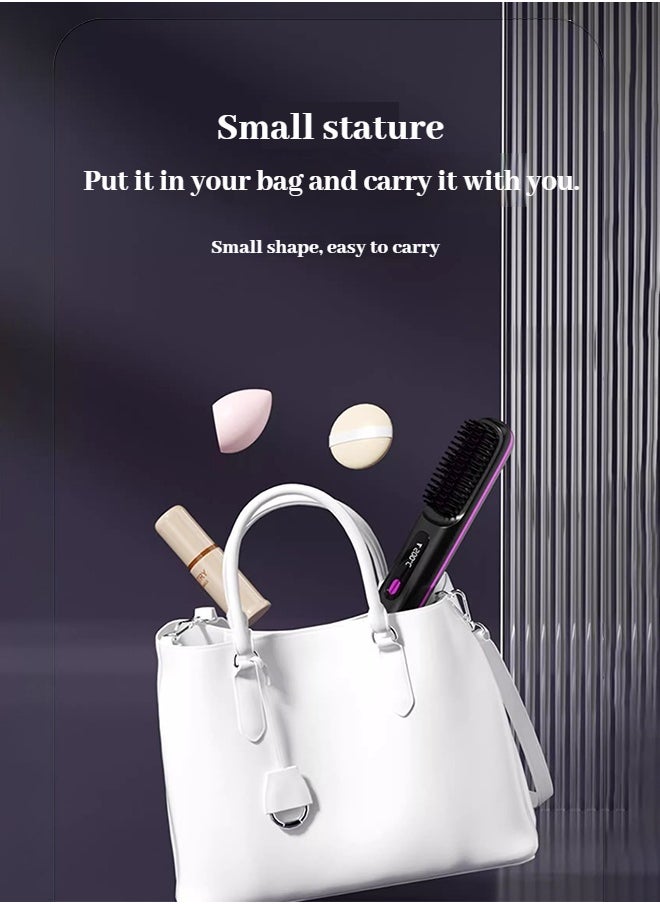 Generic - Professional Hair Dryer & Thermal Styling Comb Set - Smart LCD Display with 3 Heat Modes & Fast USB Charging - Image 1
