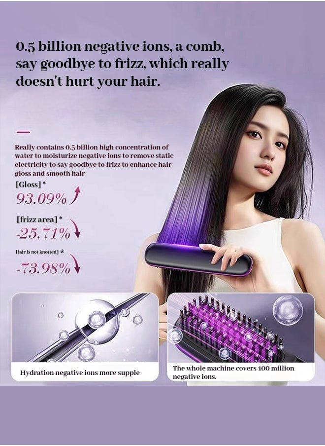 Generic - Professional Hair Dryer & Thermal Styling Comb Set - Smart LCD Display with 3 Heat Modes & Fast USB Charging - Image 1