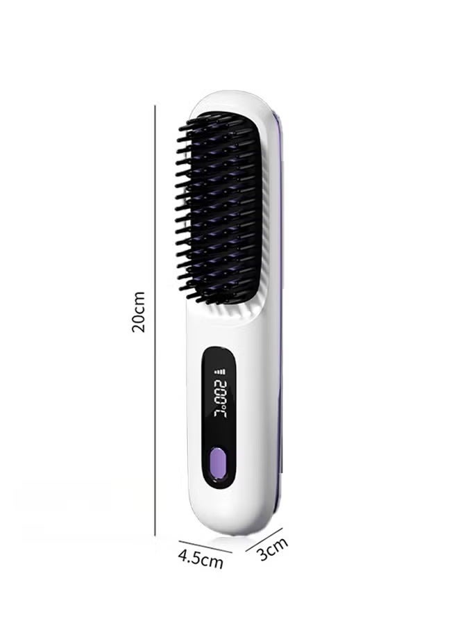 Generic - Professional Hair Dryer & Thermal Styling Comb Set - Smart LCD Display with 3 Heat Modes & Fast USB Charging - Image 1