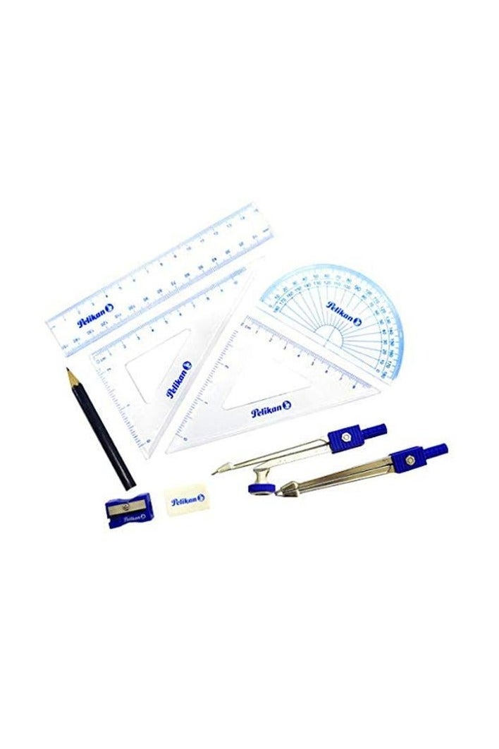 Pelikan 9-Piece School Geometry Set with Metal Case Multicolor PEL-403346 - Image 2