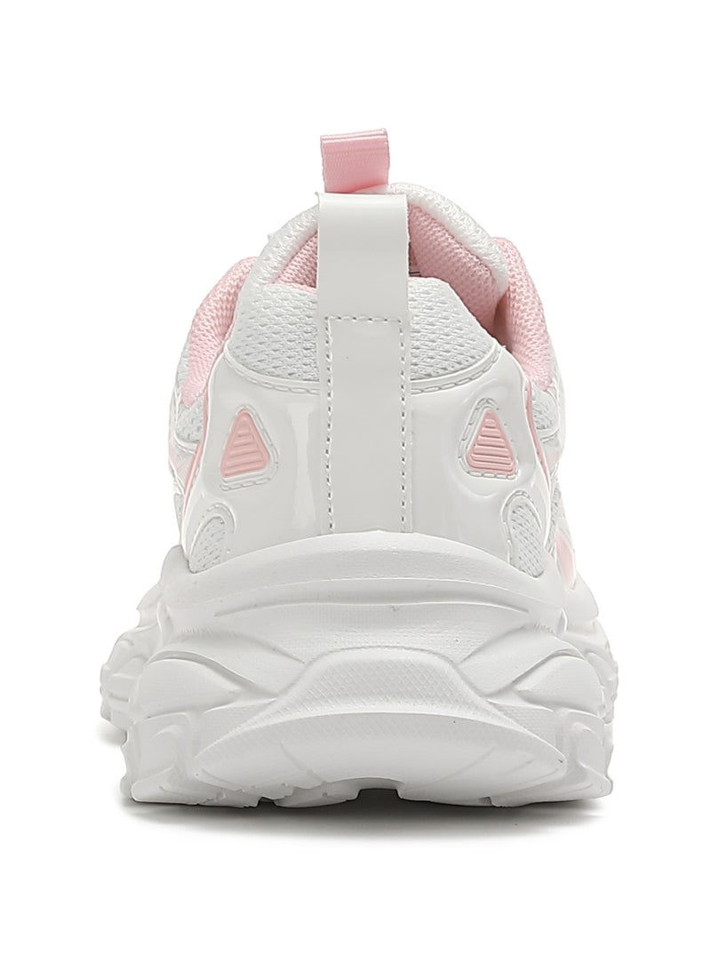 Sky View Boys Girls Shoes Kids Sneakers Tennis Running Shoes Lace-up Unisex Lightweight Breathable Walking Shoes High Quality Glossy Material Fashin Sports Shoes For Children's - Image 4