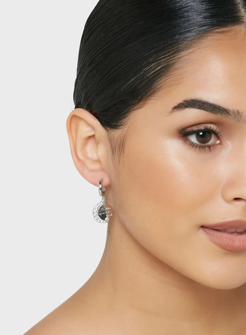 GUESS Moon Phases Drop Earrings