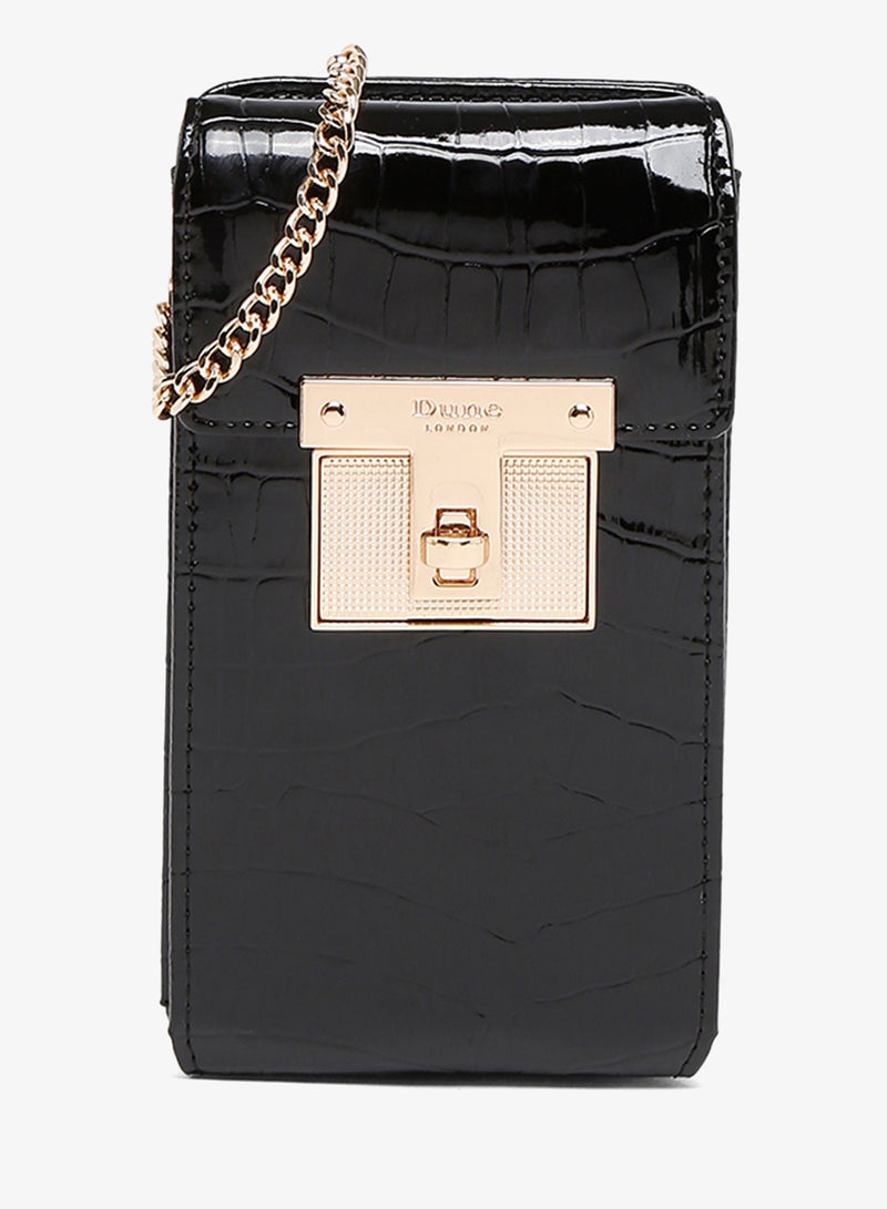 ديون لندن حقيبة كروس بودي بنقشة التمساح - Image 1