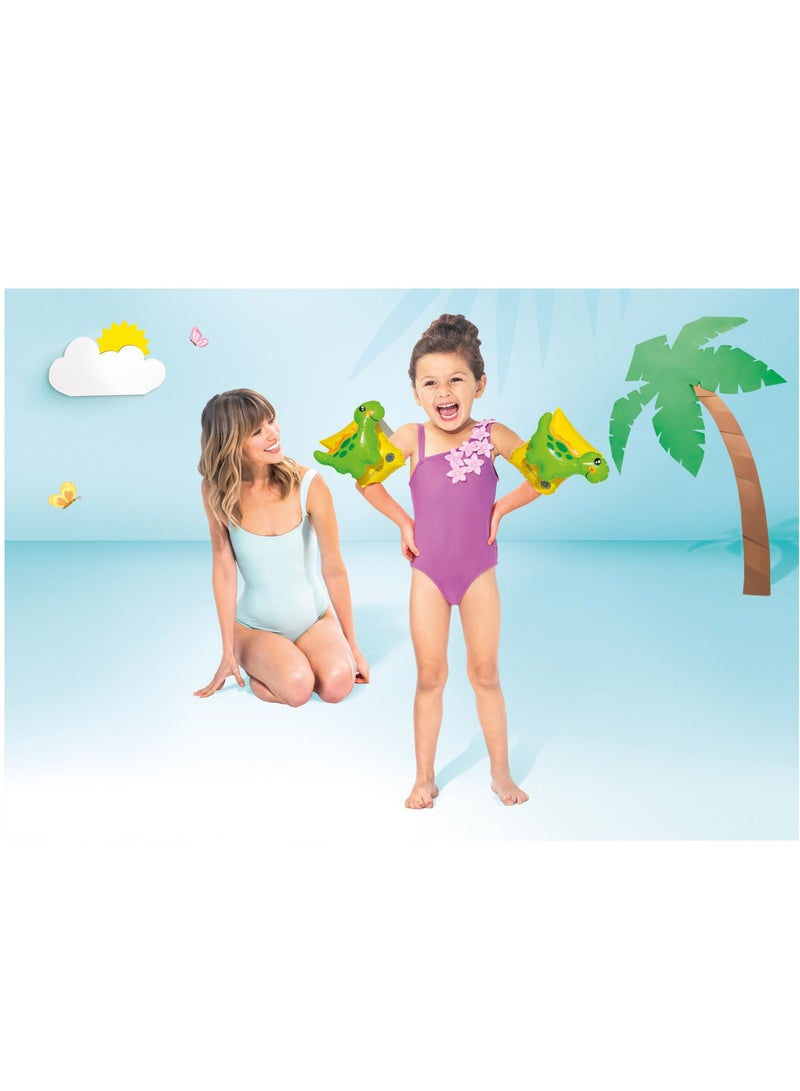 انتكس حزام ذراع قابل للنفخ على شكل ديناصور يطفو للسباحة الواثقة - Image 5