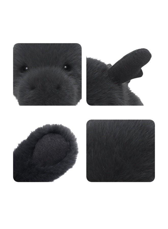 Jooki Cute Welsh Dragon Cub Black Plush Toy with PP Cotton, Comfortable Sleeping Pillow, Birthday Gift - Image 3
