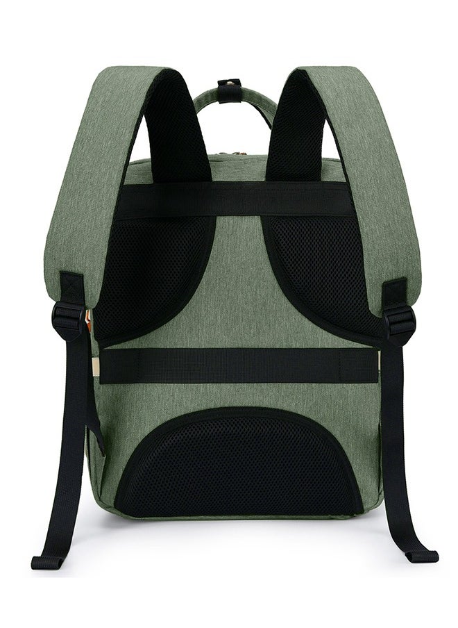 Little Story - 2-In-1 Diaper Bag With Sanitizer Bottle, Keychain And Stroller Hooks - Green - Image 1